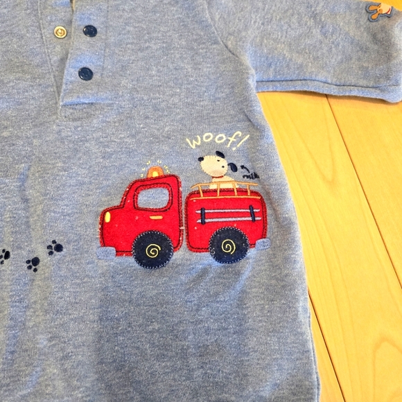 Carters, Baby Onesie, Fire Engine, Dalmatians, Dog, Size 3-6 Months - Picture 2 of 5